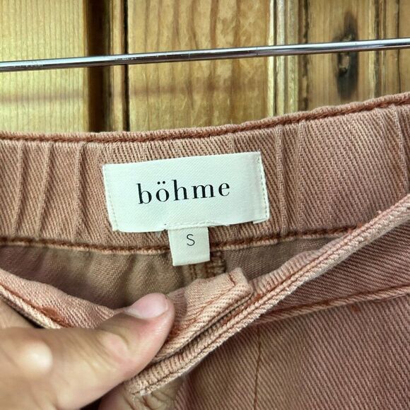 Women's Bohme Small Orange Ankle Jeans Denim Sinead Pants in Coral - Picture 5 of 8